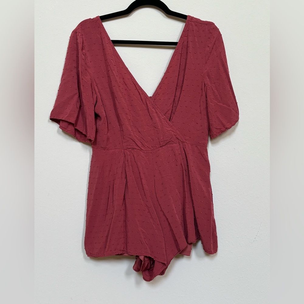Trixxi Red Wrap Romper